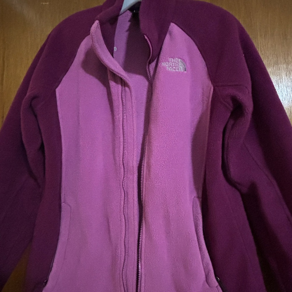 Two Tone Pink North Face Zip Up Jacket